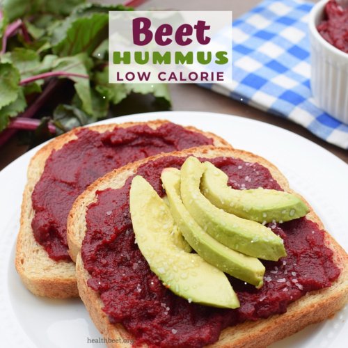 healthy low calorie and delicious beet hummus