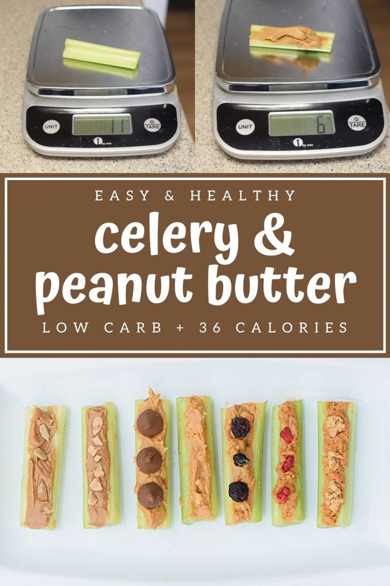 Celery and Peanut Butter with Calories and Macros Health Beet