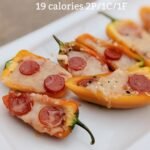 Low calorie low carb pepper pizzas with calories and macros (Custom)