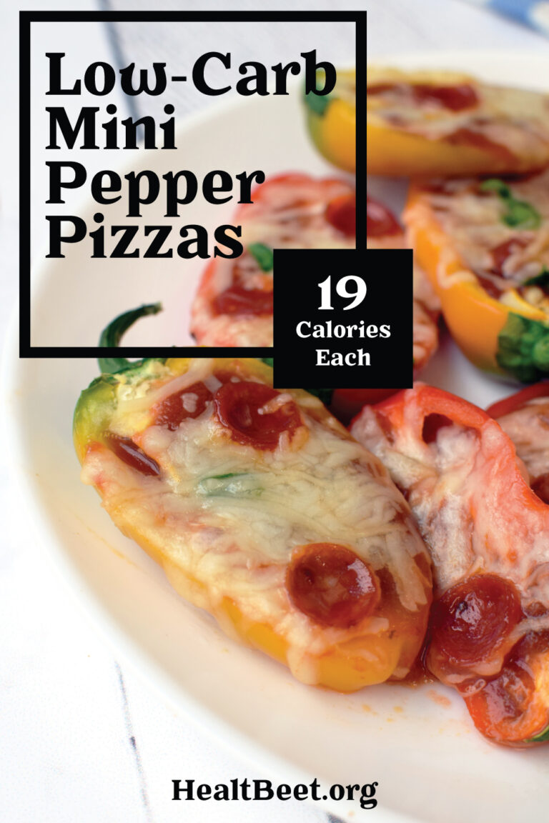 Low Carb Mini Pepper Pizza - Health Beet