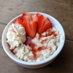 Strawberries and Cream Oatmeal Bowl 1200x1200