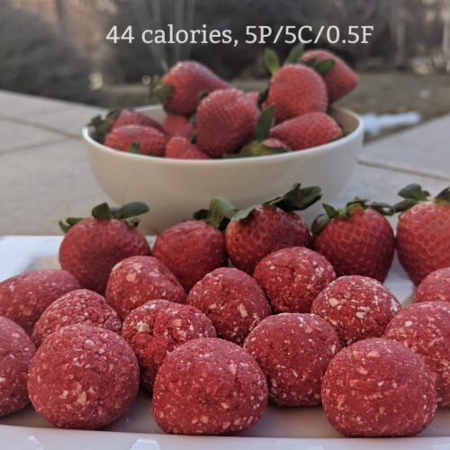 Macro Friendly Strawberry Protein Balls Health Beet