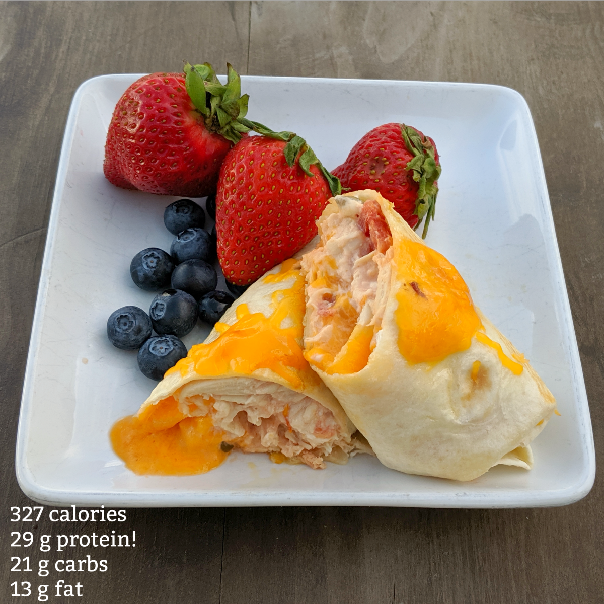 High Protein Cream Cheese and Chicken Enchilada Recipe