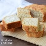 low calorie banana bread with calories and macros