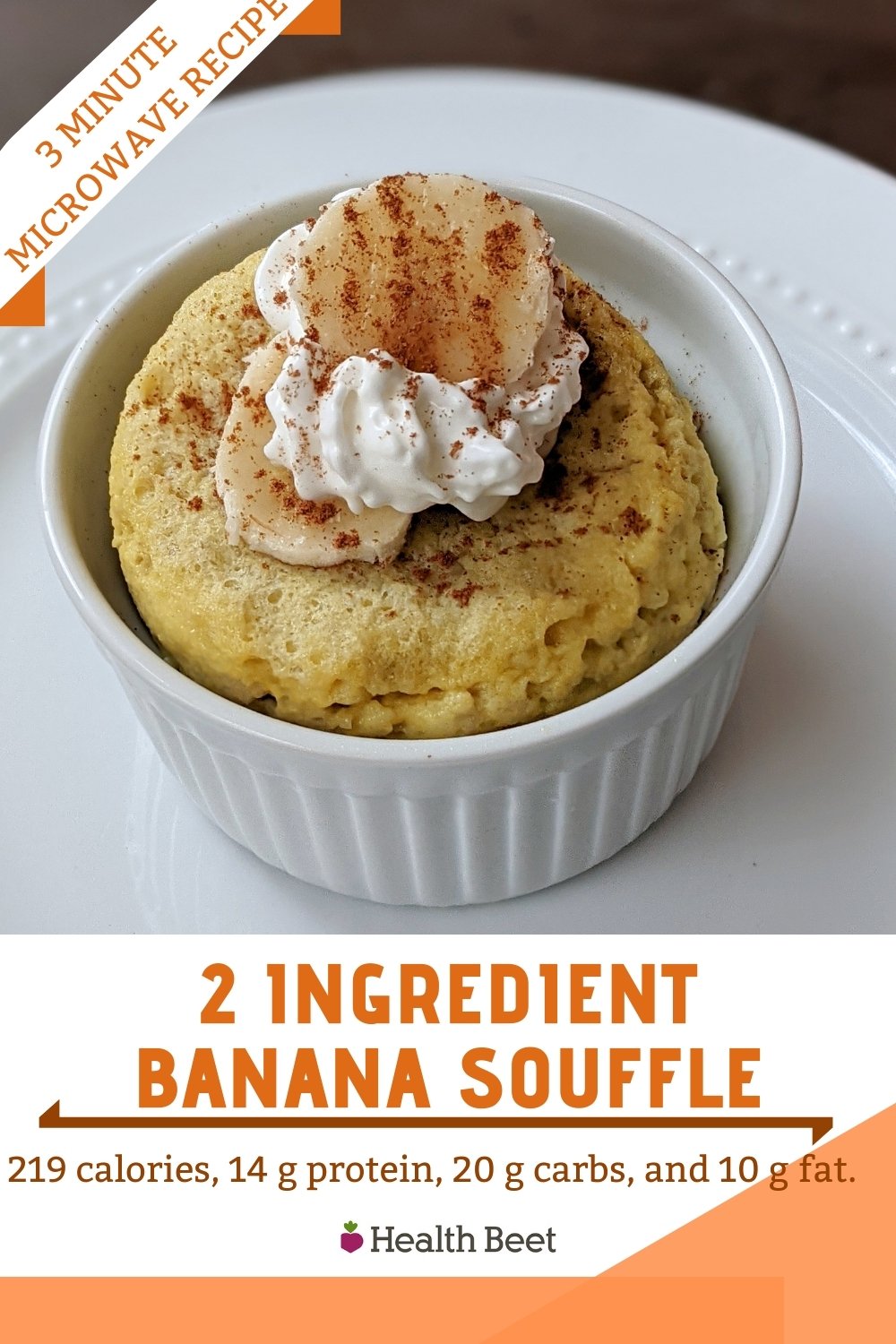 2 Ingredient Microwave Banana Soufflé Health Beet