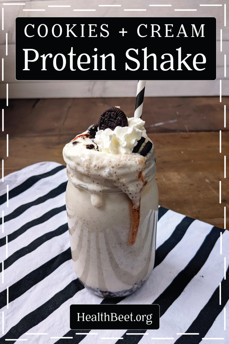 Oreo Cookies & Cream Protein Shake with Greek Yogurt and Egg Whites