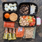 meals prepped for a road trip