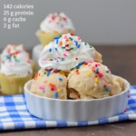 Protein powder birthday cake ice cream with calories and macros (Custom)