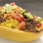 Spaghetti squash taco square