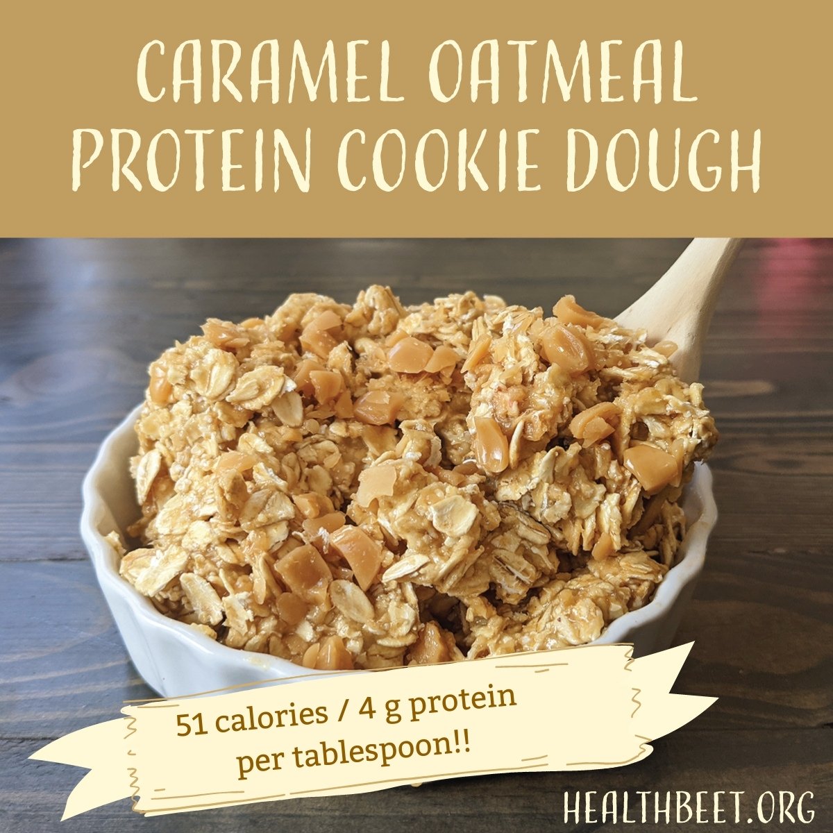 protein cookie dough with 51 calories & 4 g protein per tablespoon