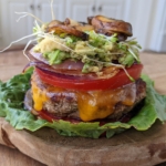 Bunless turkey burger