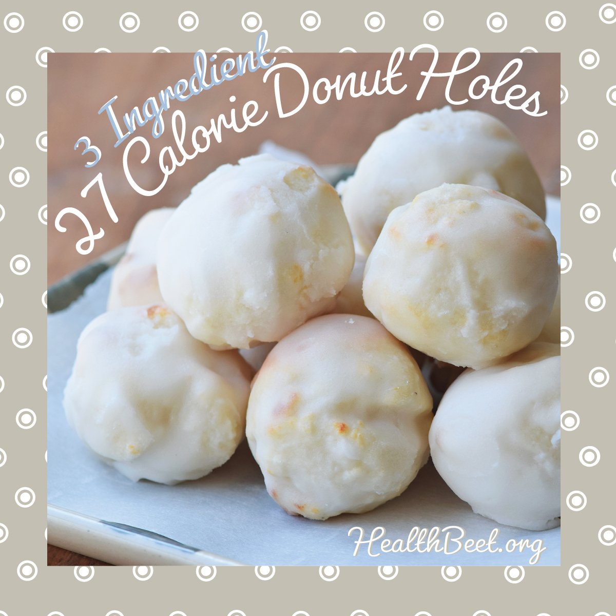 Sugar Free fat free Donut Hole Polka Dot