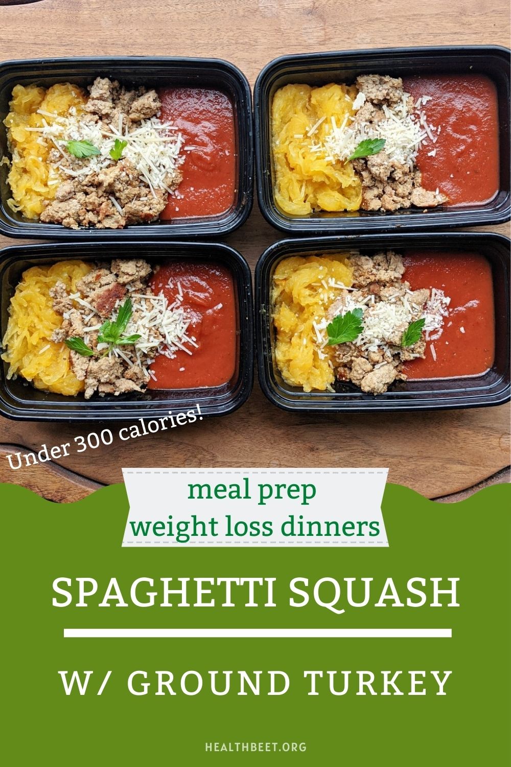 Spaghetti Squash with Ground Turkey {Healthy Weight Loss Dinner