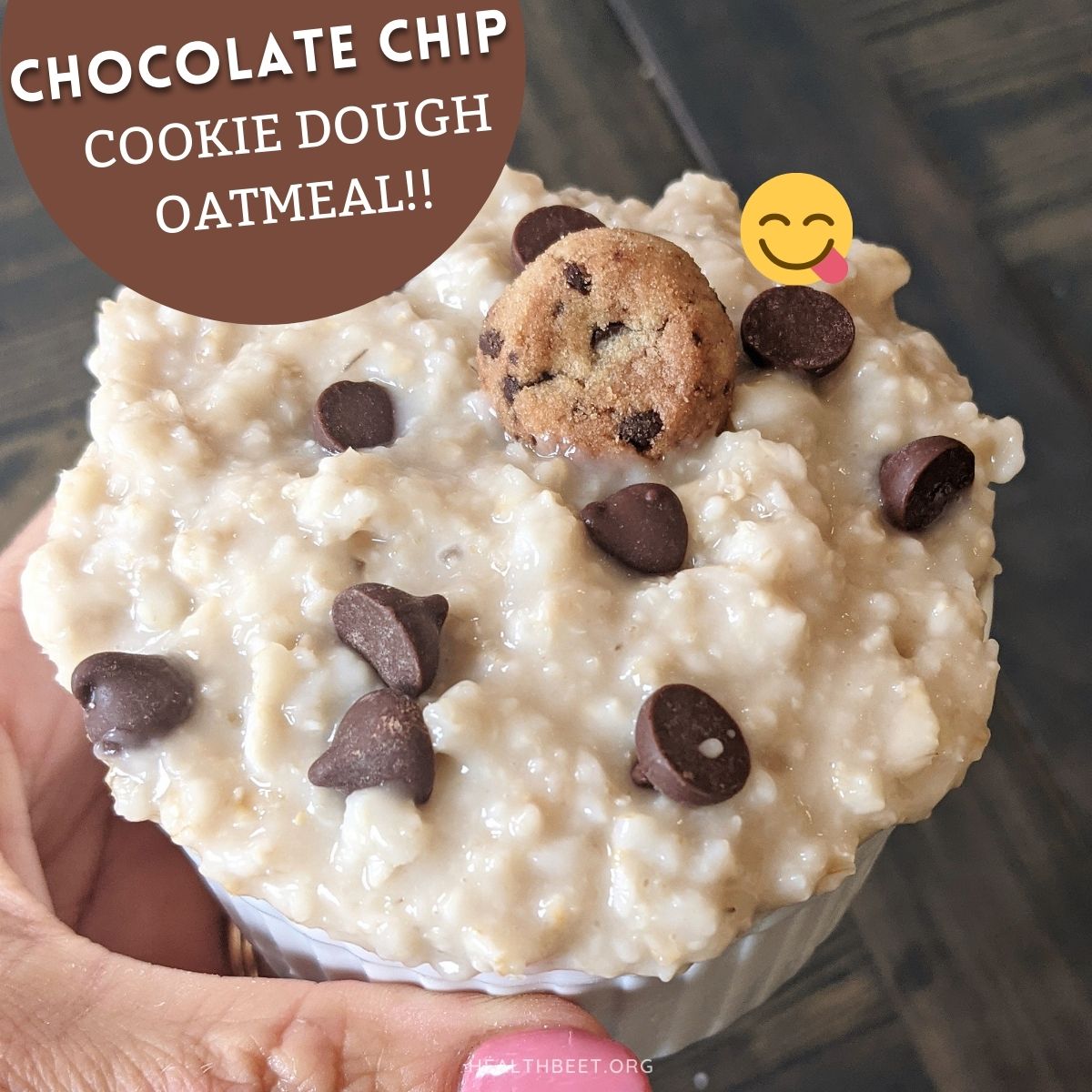 Chocolate Chip Cookie Dough Oatmeal Health Beet