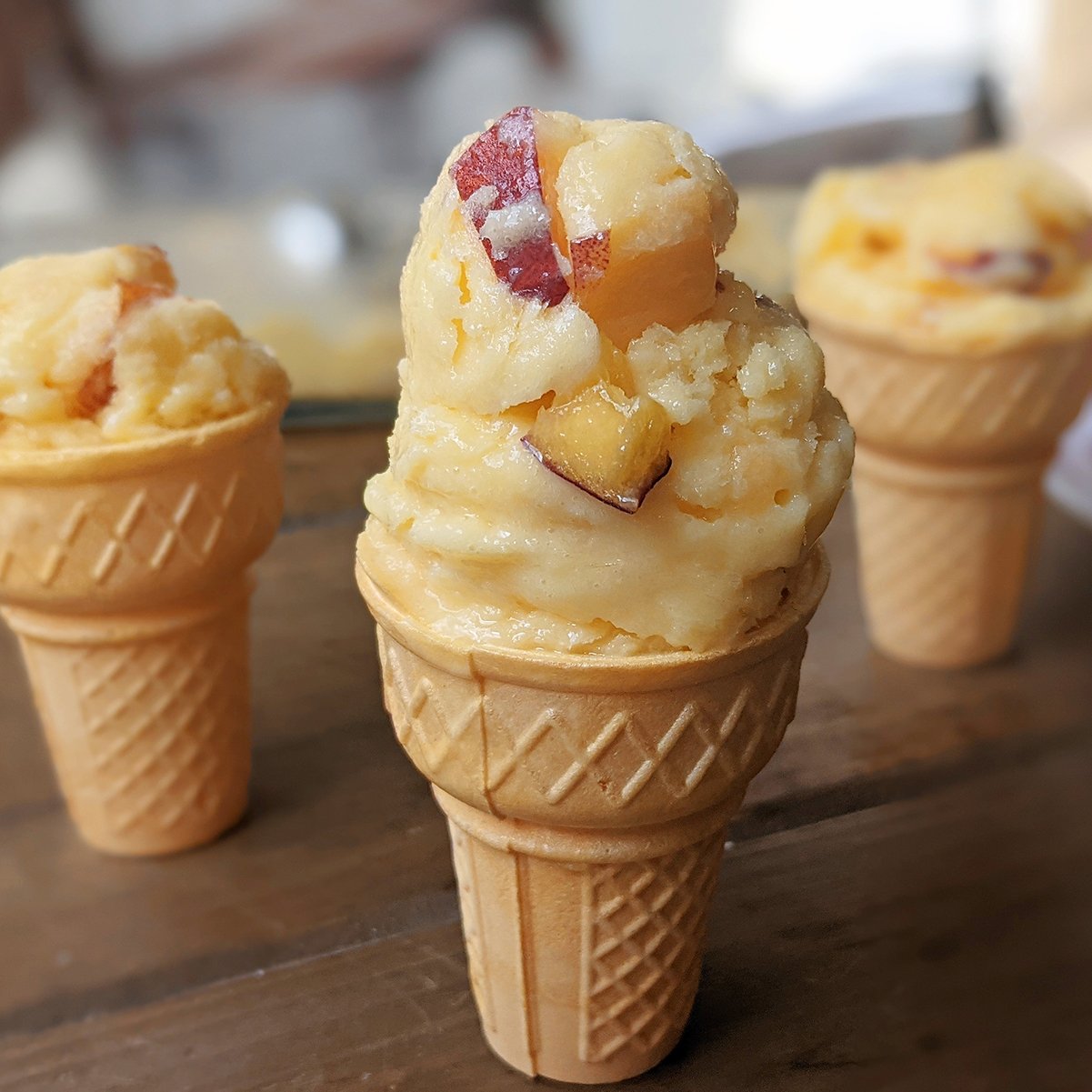 Pumpkin Ice Cream & Spiced Waffle Bowls - Speedbump Kitchen