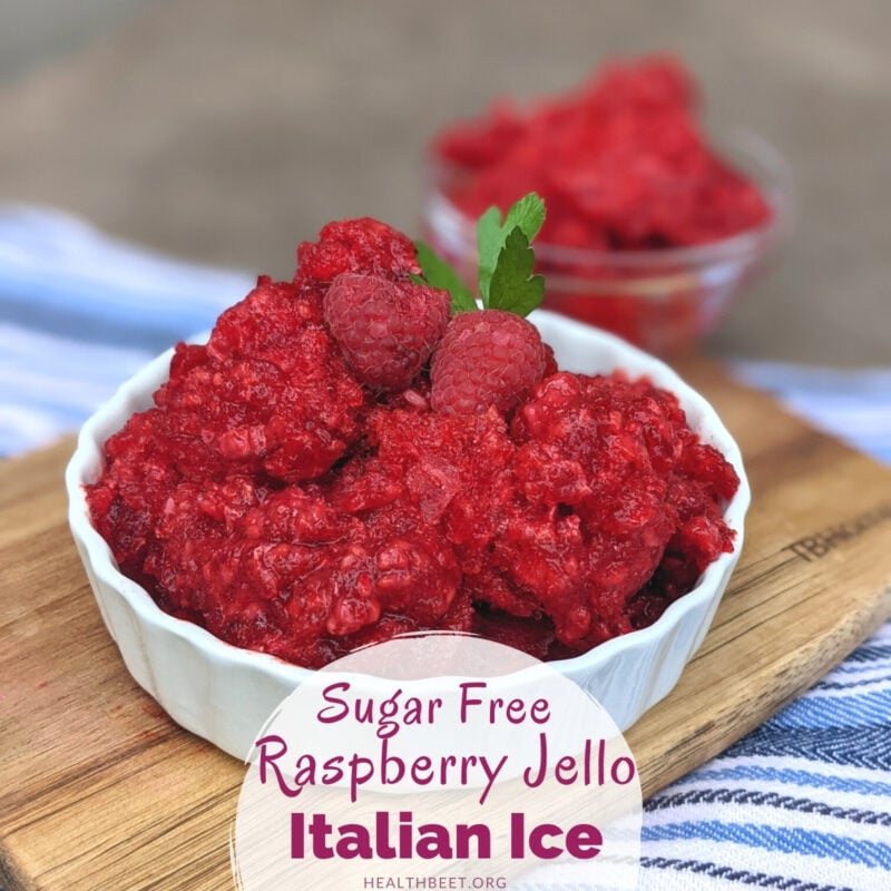 High Fiber Sugar Free Raspberry Italian Ice - Health Beet