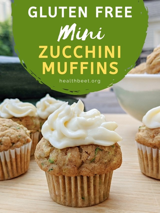 Gluten Free Low Calorie Mini Zucchini Muffins