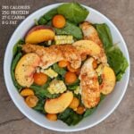 CHICKEN AND PEACH SALAD WITH CALORIES AND MACROS (Custom)