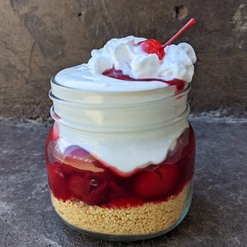 NoBake Protein Cherry Cheesecake for 1 Health Beet