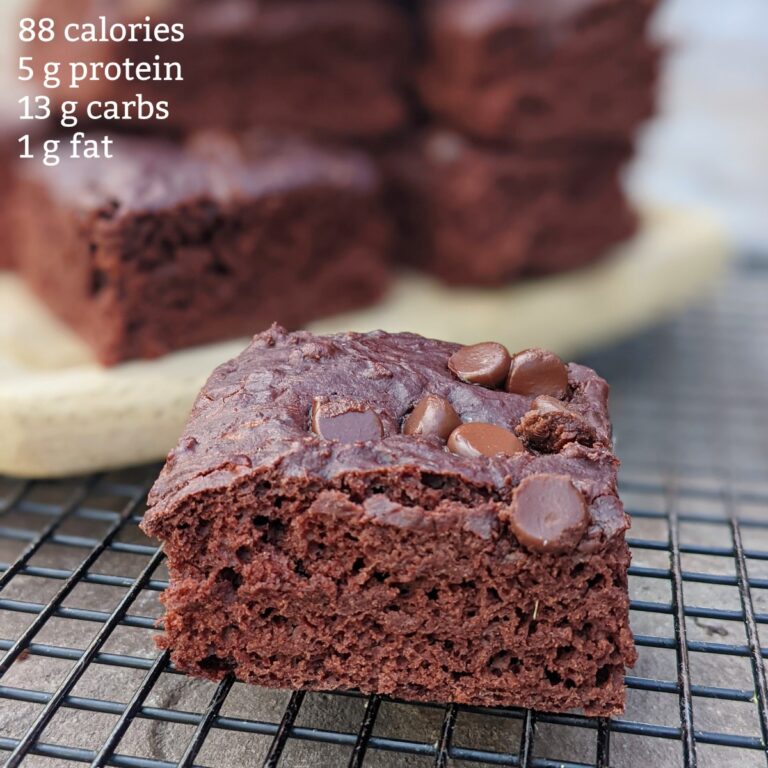 Low Fat Protein Brownies {no sugar or eggs!} Health Beet