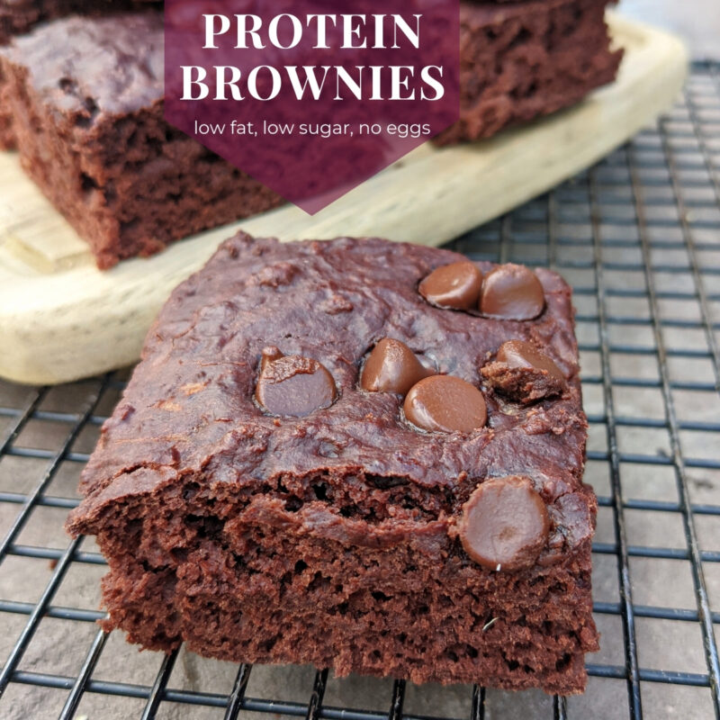 protein brownies low fat low sugar and no eggs