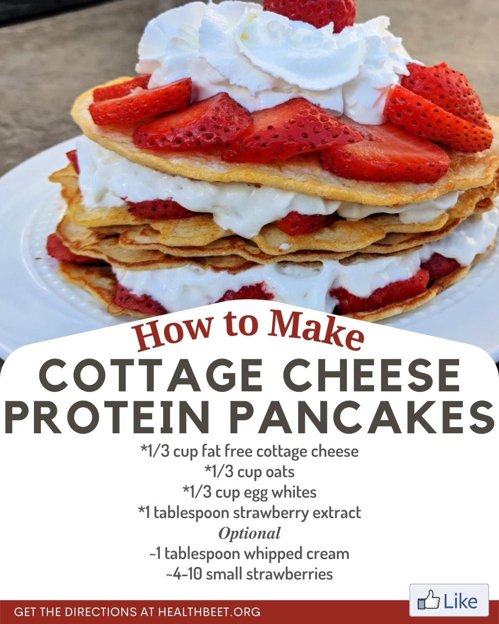Oatmeal Cottage Cheese Pancakes with Strawberries Health Beet