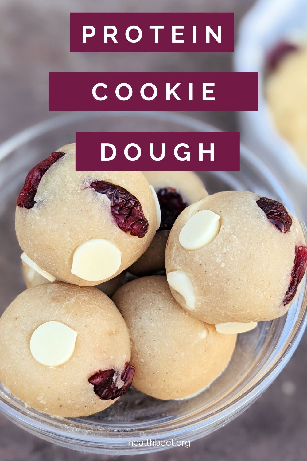 Cranberry White Chocolate Protein Powder Cookie Dough Health Beet