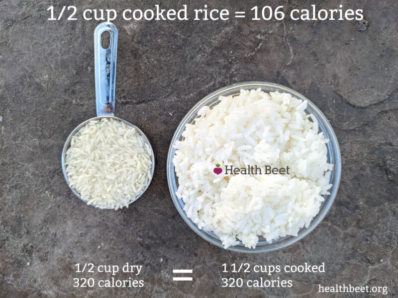 How Many Calories In Cooked Rice Health Beet