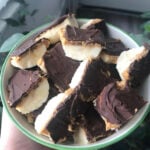 frozen banana with chocolate and peanut butter