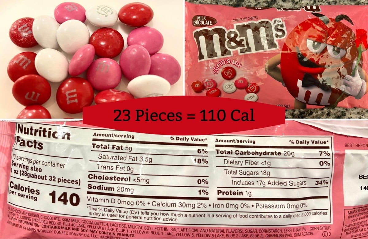 What 100 Calories Looks Like in Valentine's Day Candy — Eat This Not That