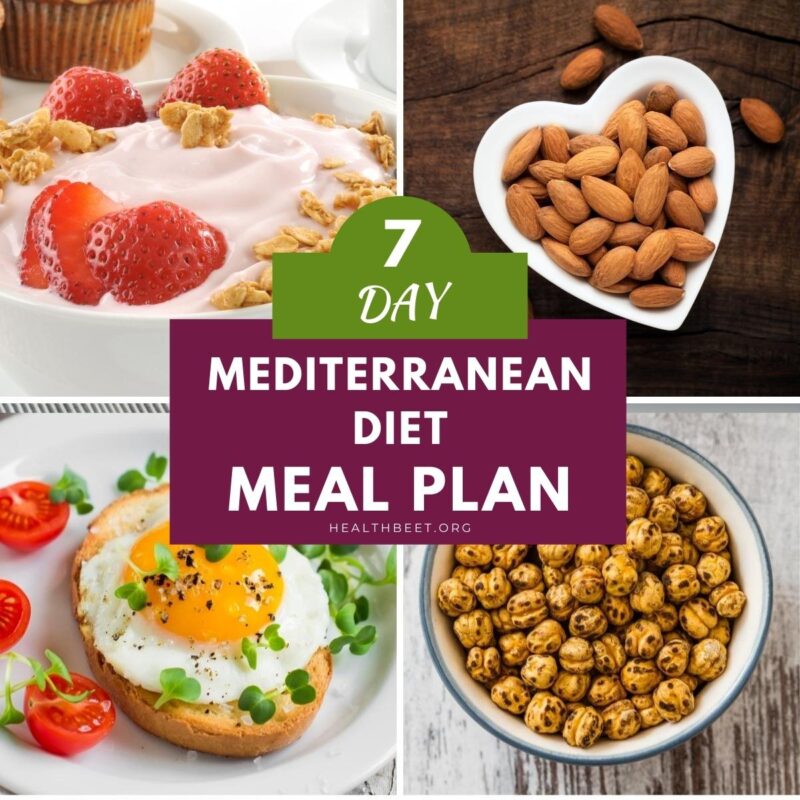 7 Day mediterranean diet meal plan square
