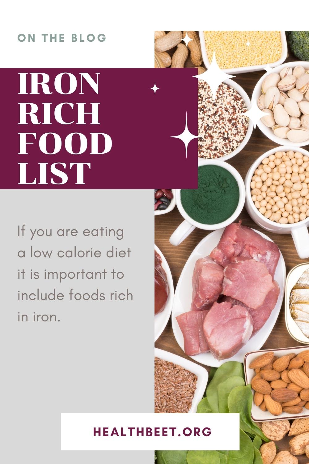 Foods High In Iron For Anemia