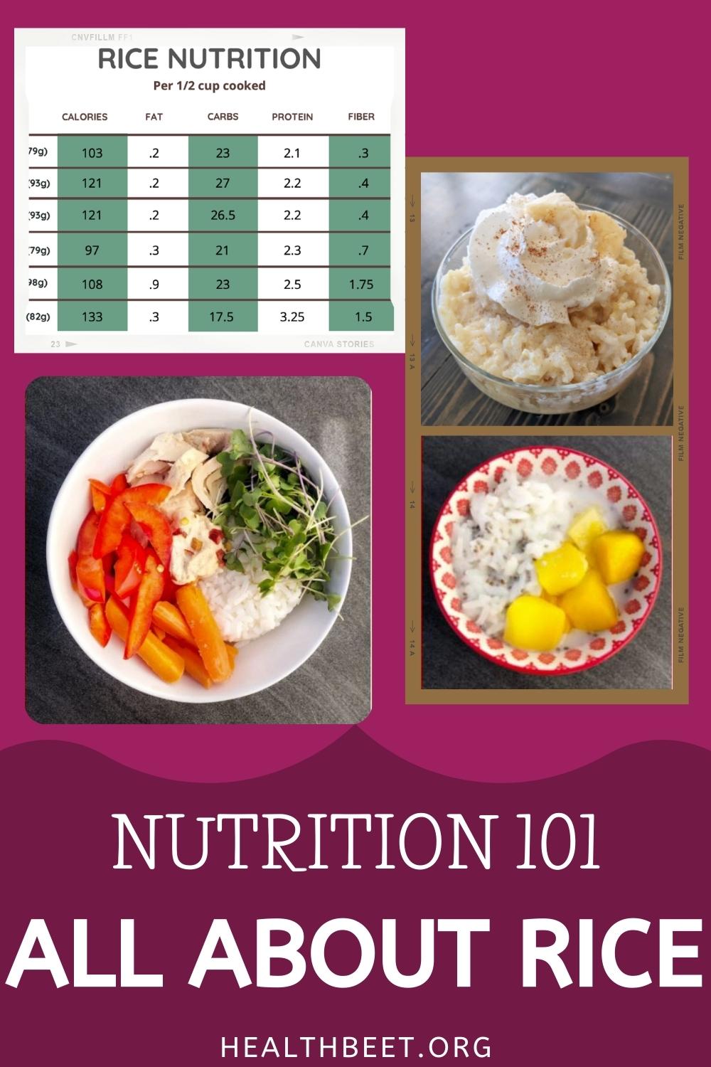 All About Rice Nutrition (plus Recipe for Low Sugar Rice Pudding ...