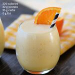 protein orange julius with calories and macros