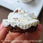 40 calorie brownie cheesecake bites