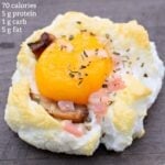 egg cloud with nutrition