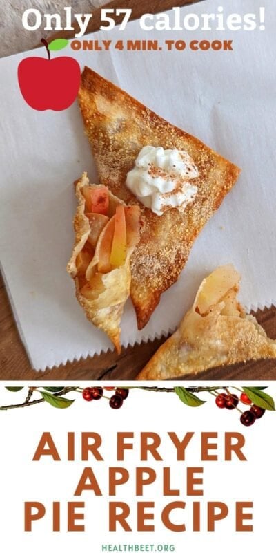 low calorie air fryer apple pie