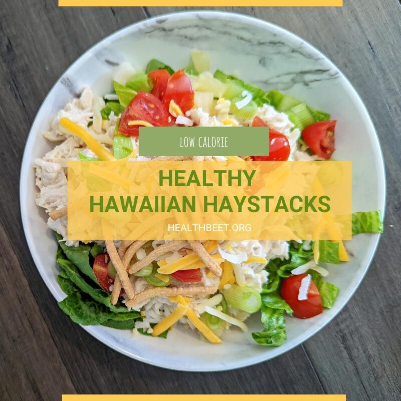 Healthy Hawaiian haystacks recipe for one with low calories
