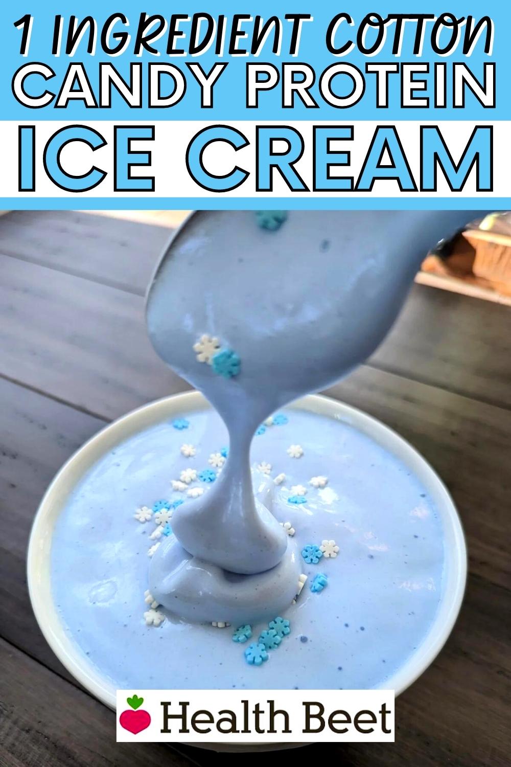 1 ingredient Cotton Candy Protein Ice Cream Health Beet