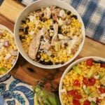 high protein corn salad (