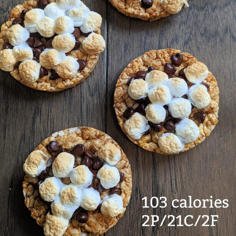 2 Minute S'mores Rice Cake Recipe Health Beet