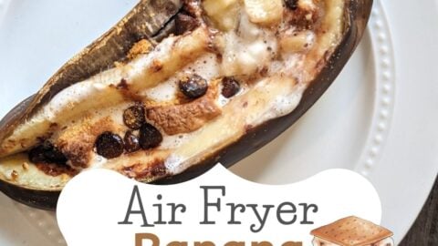 air fryer banana split smores in the ninja foodi grill