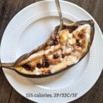air fryer banana split smores with calories and macros (Custom)