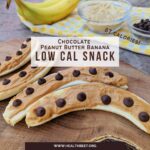 chocolate peanut butter banana snack 87 calories square