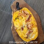 spaghetti squash chicken alfredo with calories and macros (Custom)