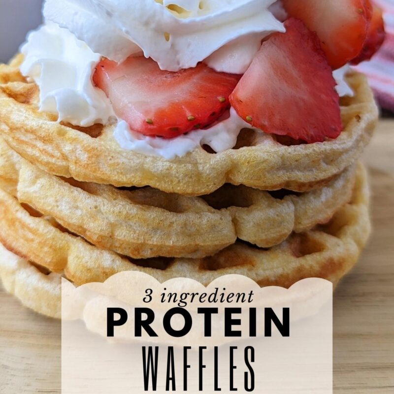 3 ingredient protein waffles square