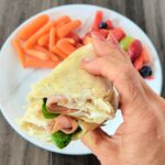 high protein healthy low calorie cheesy lunch wraps