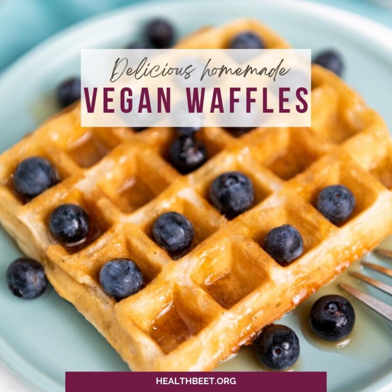 Delicious homemade easy vegan waffles