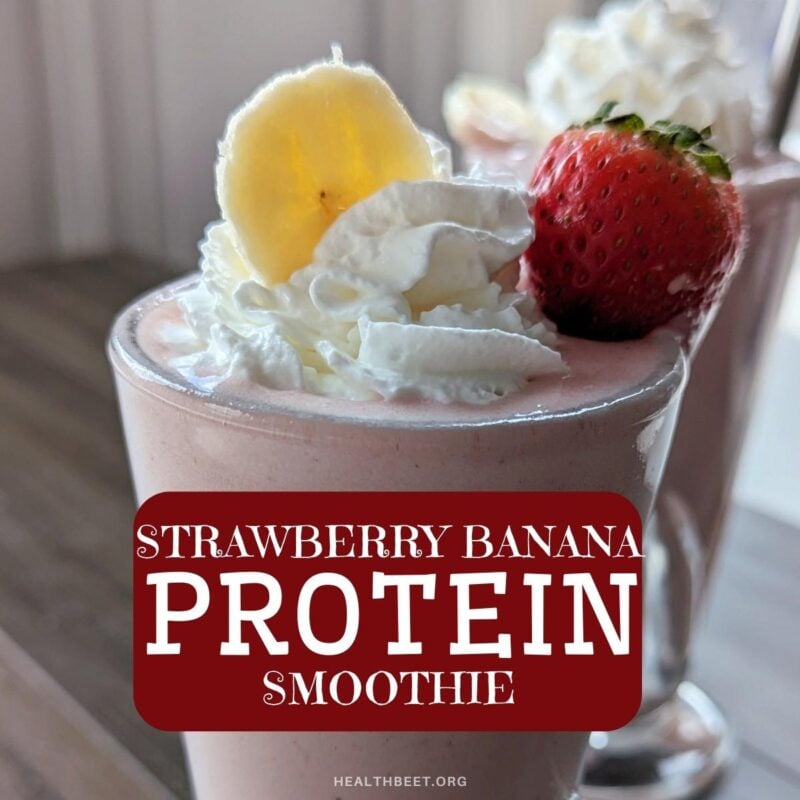 strawberry banana protein shake
