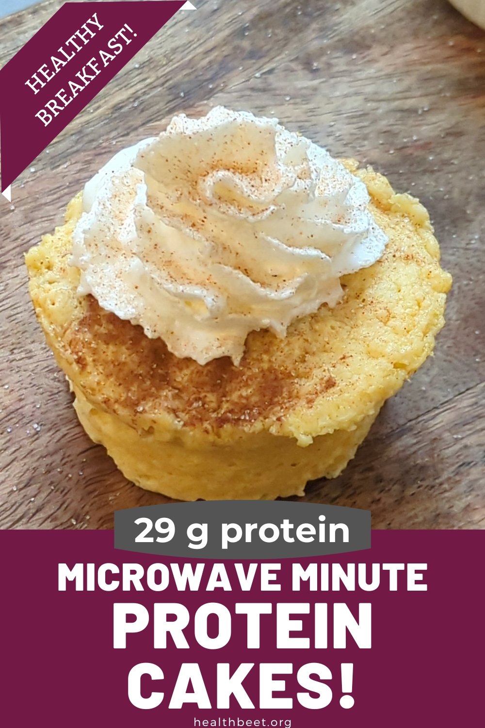 I mix and microwave protein powder + water to make protein cakes